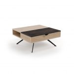 Table basse en bois - rangements internes - Berlin